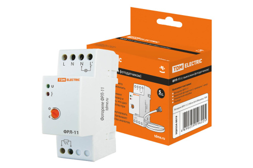 Фотореле с выносным датчиком DIN-1 (ФР) 2-100Лк 25А 3000Вт EKF PROxima