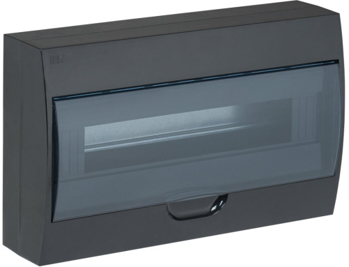 Корпус пластиковый ЩРН-П-18 IP41 черный KREPTA 3 IEK
