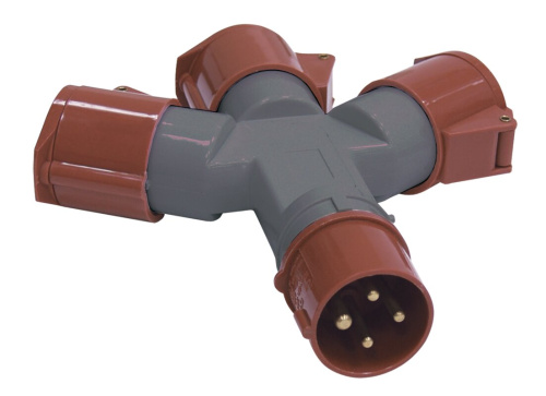 Адаптер трехлучевой ССИ-1013-214 3Р+РЕ 16А 380-415В IP44 ИЭК