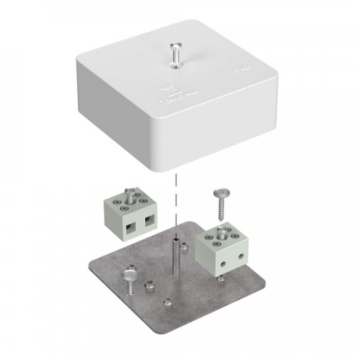 Коробка огнестойкая для кабель-канала 40-0450-FR2.5-4 Е15-Е60 (латунь) RAL9003 75х75х30 (87 шт/кор)