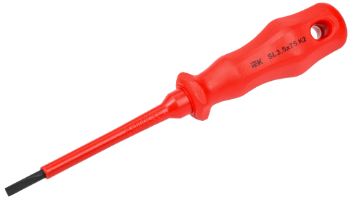 Отвертка диэлектрическая SL3,5х75 K2 ARMA2L 3 IEK