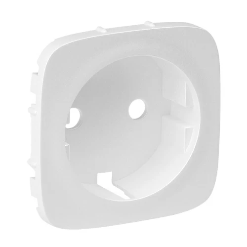 Панель лицевая Valena Allure для розетки 2К+З бел. 