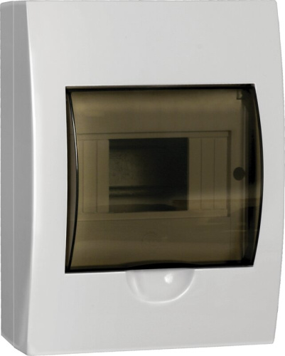 Корпус пластиковый ЩРН-П-6 черная прозрачная дверь IP41 GENERICA