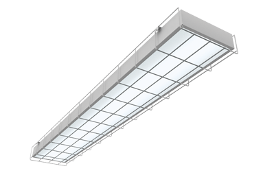 Светильник светодиодный "ВАРТОН" спортивный накладной 1195*200*50мм 54 ВТ 4000К с защитной сеткой
