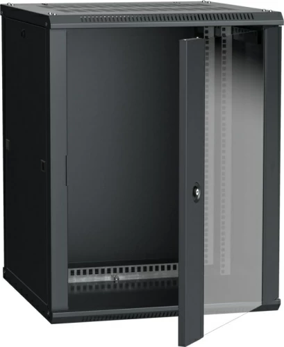 Шкаф LINEA W 18U 600x600 мм дверь стекло, RAL9005 ITK