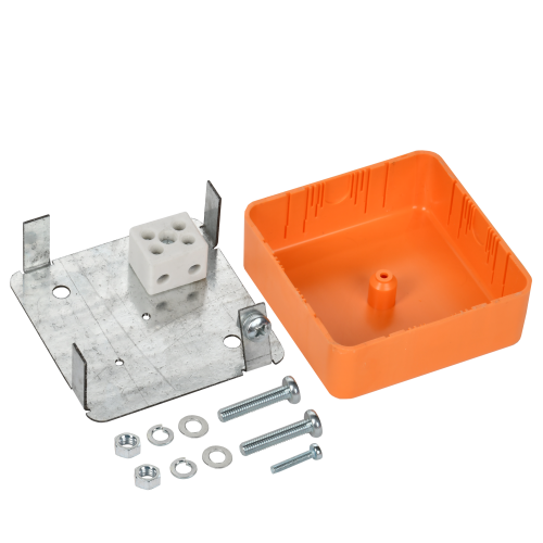 Коробка распаячная огнестойкая ПС безгалогенная (HF) 75х75х28мм 2P 4мм2 IP44 IEK