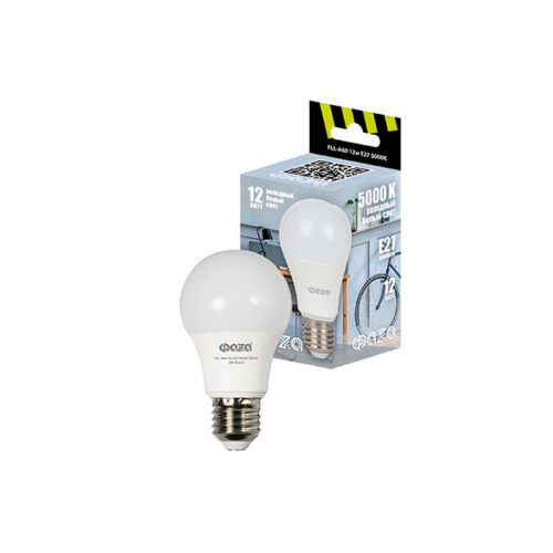 Лампа светодиодная FLL- A60 12w E27 5000K 230/50 ФАZA