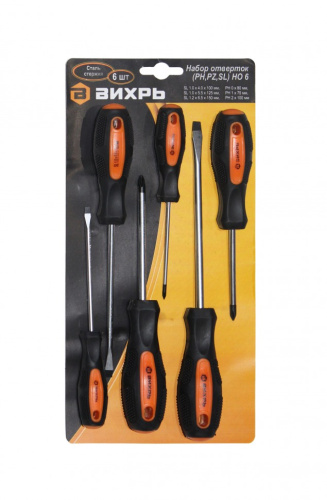 Набор отверток (PH.PZ.SL) HO 6 Вихрь 