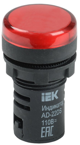 Лампа AD22DS(LED)матрица d22мм красный 24В AC/DC  ИЭК