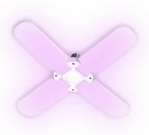 Лампа светодиодная PPG T95-4p AGRO 36w FR E27 ( для растений) Jazzway