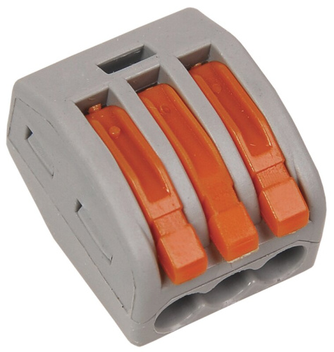 Строительно-монтажная клемма СМК 222-413 многоразовая (4шт/упак) IEK