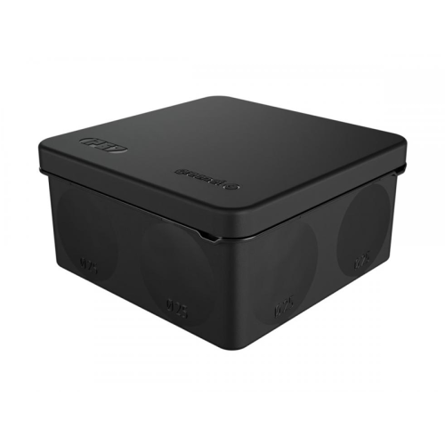 Коробка распред.о/п, 2К, HF, УФ 100х100х50мм IP67 (48 шт) цвет-черный  42455-05