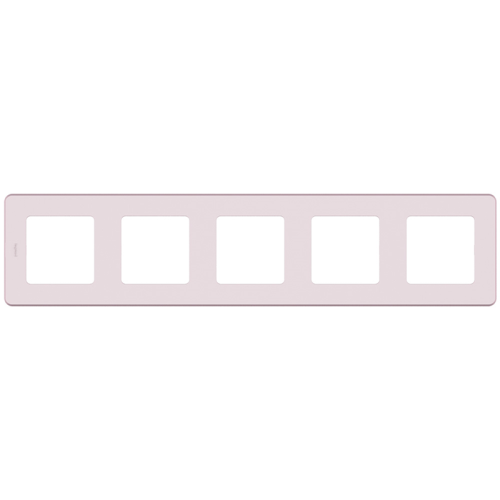 Рамка 5-местная розовый INSPIRIA