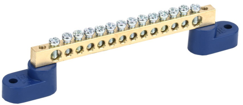 Шина N "ноль" на двух угловых изоляторах ШНИ-6х9-14-У2-С IEK