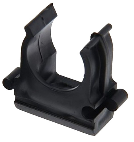 Крепеж-клипса d25 мм черная Полистирол (100шт/1000шт уп/кор) Промрукав