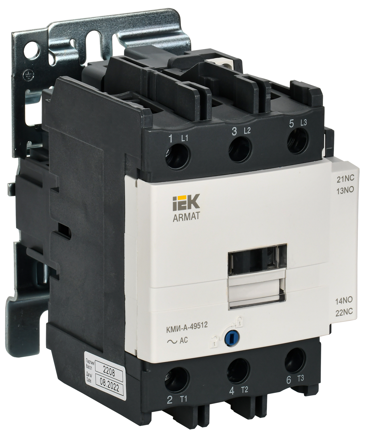 ARMAT Контактор КМИ-А-49512 LC1D 95А 230В/АС3 1НО/1НЗ IEK IEK AR-ACC-41 ...