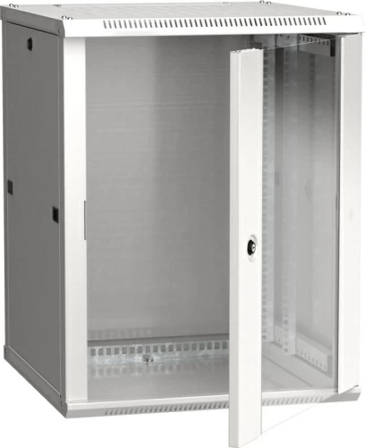 Шкаф LINEA W 12U 600x600 мм дверь стекло, RAL7035 ITK
