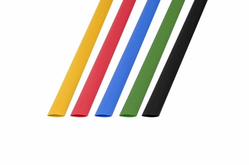 Набор термоусадочной трубки 10/5 пять цветов (уп.50 шт/упак по 1 м) REXANT