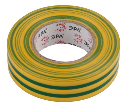 Изолента ЭРА ET1920YG ПВХ 19мм х 20м желто-зеленая