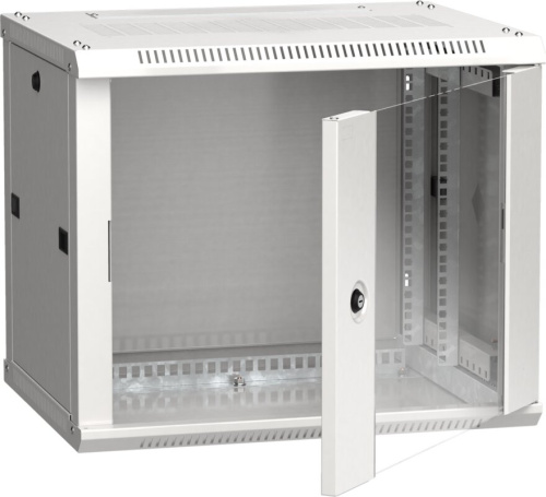 Шкаф LINEA W 6U 600х450мм дверь стекло серый RAL7035 ITK