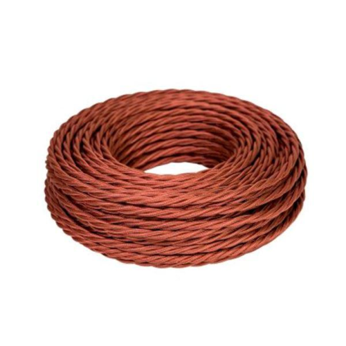 Провод витой ПВХ, 3х1,5 Коричневый, (бухта 10м)