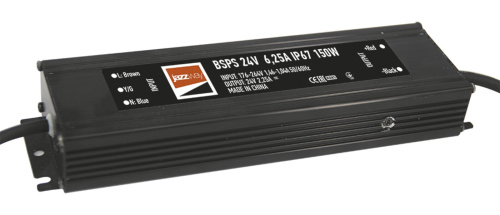 Блок питания (драйвер) BSPS 24V  6,25A=150W IP67 5 л.гар.Jazzway