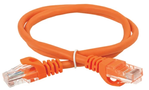 Коммутационный шнур (патч-корд), кат.5Е UTP, LSZH, 3м, оранжевый