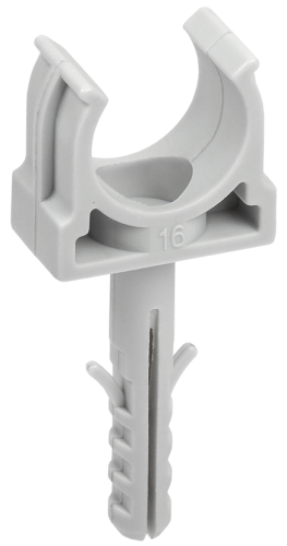 Держатель с защелкой и дюбелем CT16 (без винта) ELASTA IEK