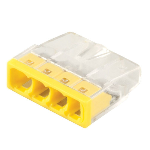 Клемма монтажная 4-проводная для 1-жильного проводника, LD2273-204