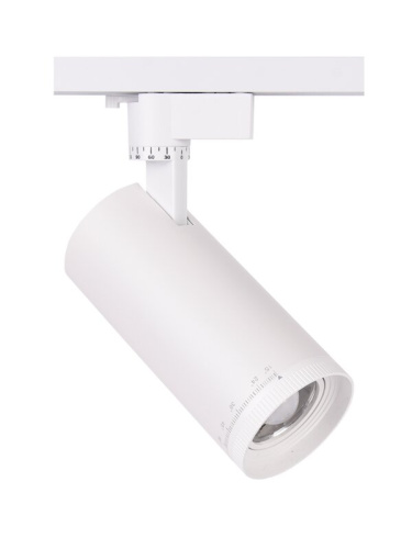 Светильник трековый светодиодный PTR  0728 ZOOM 28w 4000K 15-60° WH (белый) IP40 Jazzway