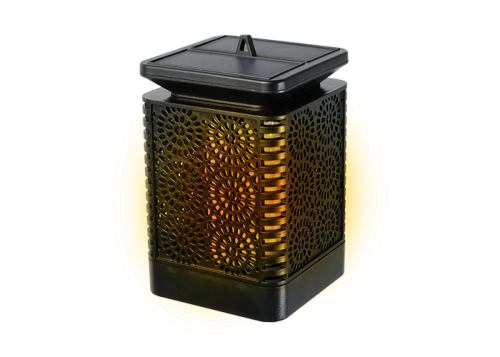 Ландшафтный светильник солнечный ФАZА SLR-S09 арабеска, эффект факела,