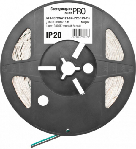 Светодиодная лента Navigator 71 707 NLS-3528WW120-9.6-IP20-12V-Pro R5