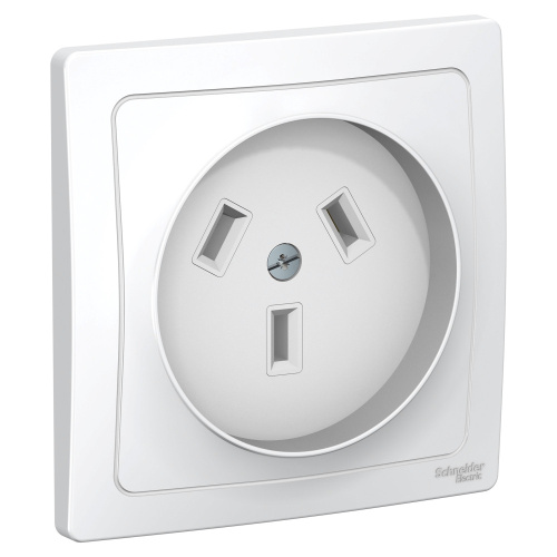 Розетка силовая 2P+N 32A 250в, БЕЛЫЙ