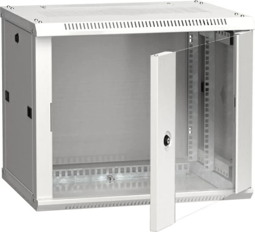Шкаф LINEA W 9U 600x450 мм дверь стекло, RAL7035 ITK