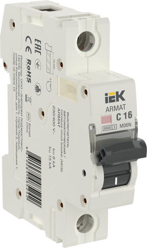 Автоматический выключатель M06N 1P C 16А ARMAT IEK