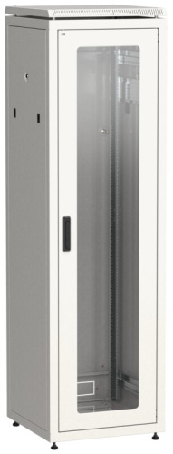 LINEA N Шкаф сетевой 19" 42U 600х600мм стеклянная передняя дверь серый ITK