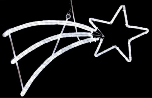 Фигура светодиодная "Падающая Звезда" цвет белый, 40*80 см  NEON-NIGHT
