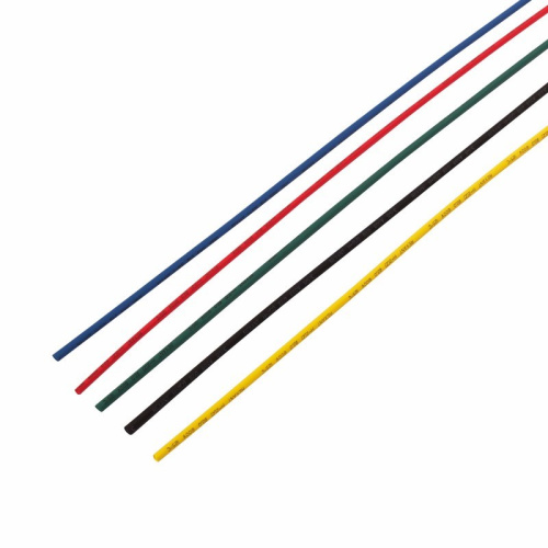 Набор термоусадочной трубки 2.0/1,0 пять цветов (уп.50 шт/упак по 1 м) REXANT