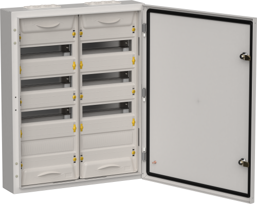Корпус металлический ЩРн-96 (2х48) 710х570х140мм IP54 серый (одна дверь) TITAN 5 IEK