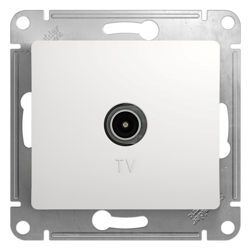 Розетка TV оконечная 1DB, механизм, БЕЛЫЙ GLOSSA