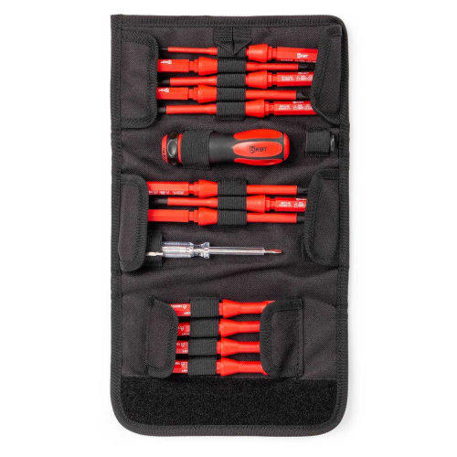 Отвертка диэлектрическая со сменными битами НИО-1113 серия ПРОФИ (КВТ)