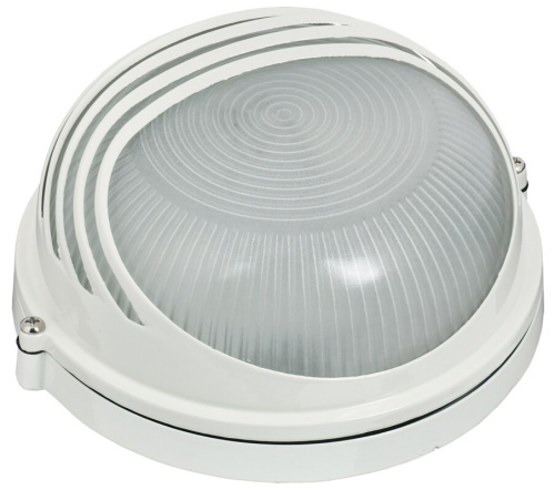 Светильник НПП1307 круг ресничка 60Вт IP54 белый IEK