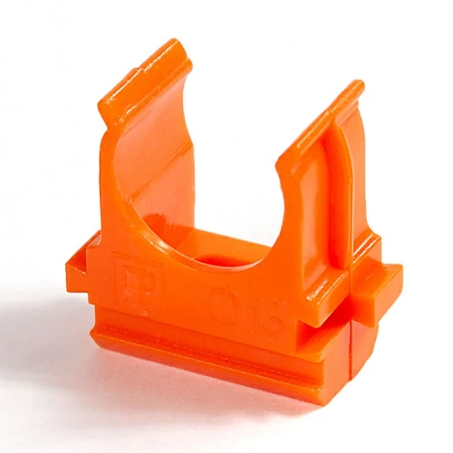 Крепеж-клипса d20 мм оранжевая АБС-пластик(100шт/1500шт уп/кор) Промрукав