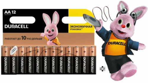 Элемент питания Duracell АА алкалиновые 1,5v 12 шт. LR6-12BL Basic (CN) Б0069171