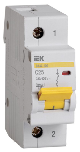 Автоматический выключатель ВА47-100 1P C 25А 10кА KARAT IEK