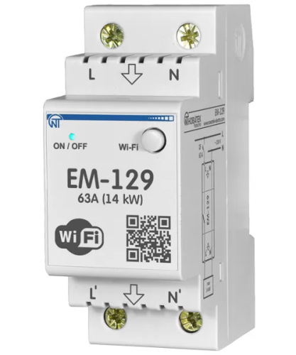 Счетчик электроэнергии ЕМ-129 с функцией защиты и управления 