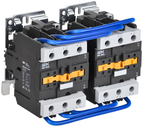 Контактор КМИ-48032 реверс 80А 400В/АС3 2NO;2NC IEK