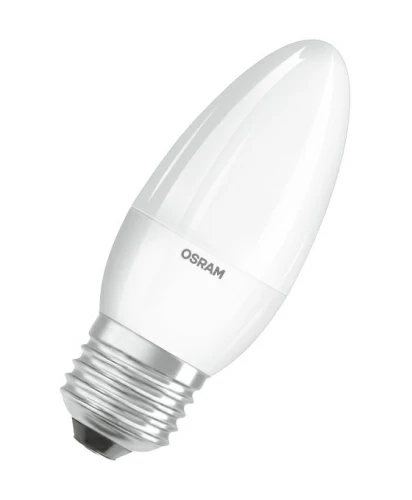 Лампа светодиодная LED STAR CLASSIC В 60 6.5W/840 6.5Вт свеча 4000К Е27 550лм матов.пласт. OSRAM
