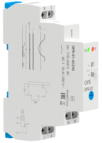 Фотореле OPR-01 1 конт. 230В АС с вынос.дат. ONI
