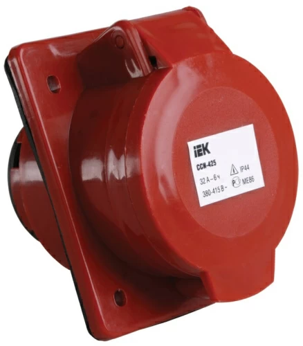 Розетка стац. скрытая ССИ-425 3Р+Е+N 32А 380-415В IP44 IEK